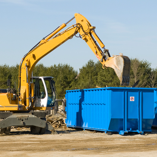 are there any restrictions on where a residential dumpster can be placed in Kansasville WI